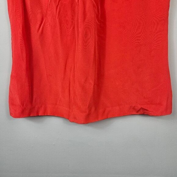 Kate Spade Sleeveless Silk Blouse. Red Small - Picture 5 of 12
